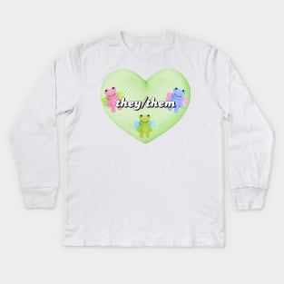 they/them pronouns Kids Long Sleeve T-Shirt